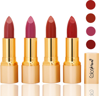 Color Fever lipstick with Vitamin E, Enriched soft(Mauve, plum, dry orange, red, 16 g)
Color Fever lipstick with Vitamin E, Enriched soft(Mauve, plum, dry orange, red, 16 g)