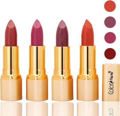 Color Fever lipstick with Vitamin E, Enriched soft(Mauve, plum, plum, brick orange, 16 g)
Color Fever lipstick with Vitamin E, Enriched soft(Mauve, plum, plum, brick orange, 16 g)