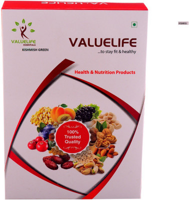 Value Life Kishmish Green Raisins(500 g, Pouch)