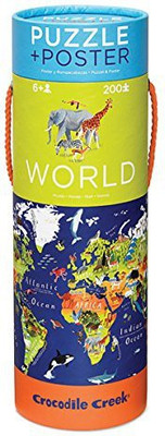 Crocodile Creek World Map 200 piece Jigsaw Puzzle and Matching Poster(200 Pieces)
Crocodile Creek World Map 200 piece Jigsaw Puzzle and Matching Poster(200 Pieces)