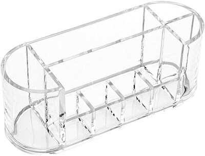 House of Quirk Acrylic Oval Shape Makeup Storage Box-8 Slots Jewellery Organizer, Lipstick Organizer Vanity Box(Clear)
House of Quirk Acrylic Oval Shape Makeup Storage Box-8 Slots Jewellery Organizer, Lipstick Organizer Vanity Box(Clear)