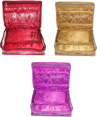 Addyz Combo of 3 Pieces Necklace Bangle Locker Cosmetic Storage Organizer Makeup Case Cosmetic Storage Make Up Bag Jewellery Vanity Box(Maroon,Gold,Purple)
Addyz Combo of 3 Pieces Necklace Bangle Locker Cosmetic Storage Organizer Makeup Case Cosmetic Storage Make Up Bag Jewellery Vanity Box(Maroon,Gold,Purple)