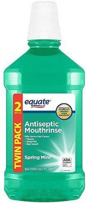 Equate Spring Mint Antiseptic Mouthrinse, 1.5 l, (Pack of 2) by Wal-Mart Stores, Inc. Antiseptic Liquid(1.5 L, Pack of 2)
Equate Spring Mint Antiseptic Mouthrinse, 1.5 l, (Pack of 2) by Wal-Mart Stores, Inc. Antiseptic Liquid(1.5 L, Pack of 2)
