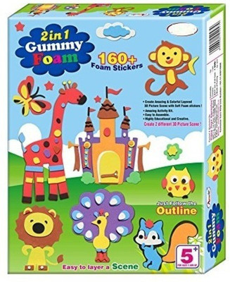 Tingoking 2 in 1 Gummy Foam - Activity Kit(Multicolor)