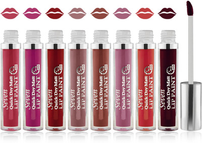 Seven seas cosmetics makeup 24 h lip paint quick dry matte liquid lipstick set of 8(multicolor 2)
Seven seas cosmetics makeup 24 h lip paint quick dry matte liquid lipstick set of 8(multicolor 2)