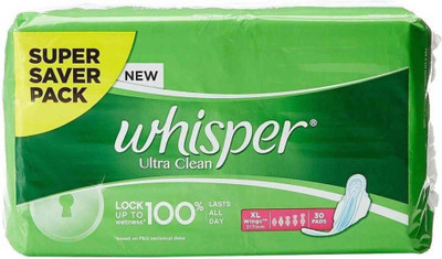 Whisper Ultra Clean 30 Pad Sanitary Pad