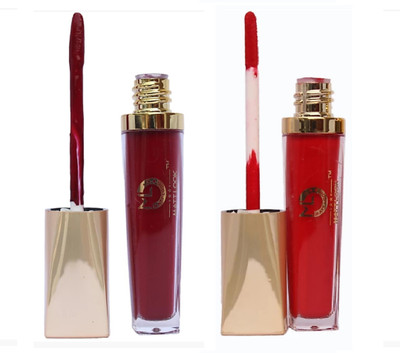 Mattlook MATTE LIQUID SINDOOR WATERPROOF PACK OF 2 RED & MAROON(Red, Maroon)