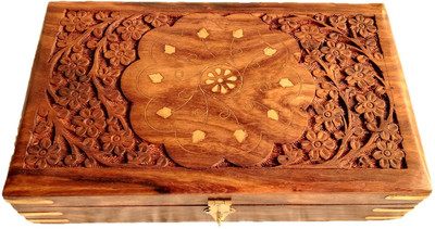 FK retail Wooden Designer Jewelry Box handmade Carving box (Color Brown) with metal plating on it Jewelry box to store your valuables in a safety way Vanity Box(Brown)
FK retail Wooden Designer Jewelry Box handmade Carving box (Color Brown) with metal plating on it Jewelry box to store your valuables in a safety way Vanity Box(Brown)
