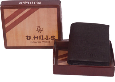B Hills Men Casual Black Artificial Leather Wallet(4 Card Slots)