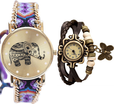 NEUTRON Treading Professional Elephant And Butterfly Multi Color And Brown Color Combo Watch (G159-G61) For Girls And Women Watch - For Girls
NEUTRON Treading Professional Elephant And Butterfly Multi Color And Brown Color Combo Watch (G159-G61) For Girls And Women Watch - For Girls