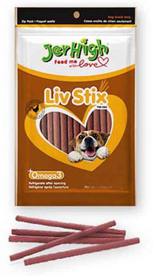 JerHigh Dog Snack Liv Stix 100 gm (PACK OF 2) 100 g Dry Dog Food(Pack of 2)