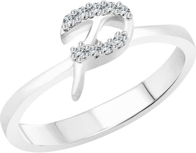 Vighnaharta initial ''P'' Alphabet Alloy Cubic Zirconia Gold-plated Plated Ring, Silver
Vighnaharta initial ''P'' Alphabet Alloy Cubic Zirconia Gold-plated Plated Ring, Silver
