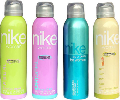 Nike Deo For Women Combo Set Deodorant Spray - For Women(200 ml, Pack of 4)