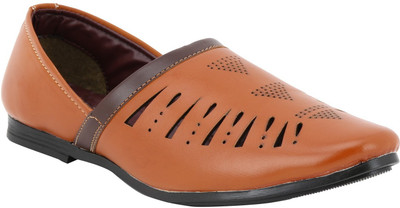 Voila Leather Casuals For Men(Tan, Tan;black