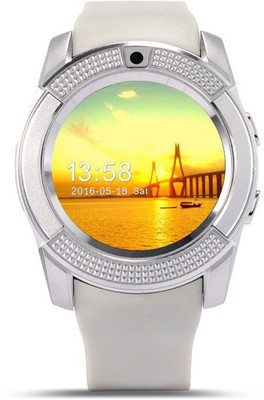 M A ENTERPRISES V8 Bluetooth with Built-in Sim card and memory card slot touch Compatible with Android IOS Mobiles Wrist Calling mobile White Smartwatch(White Strap Free Size)
M A ENTERPRISES V8 Bluetooth with Built-in Sim card and memory card slot touch Compatible with Android IOS Mobiles Wrist Calling mobile White Smartwatch(White Strap Free Size)