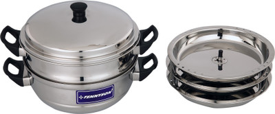 TENNYSON DHOKLA STEAMER MEDIUM 2 TIER Stainless Steel Steamer(4.8 L)