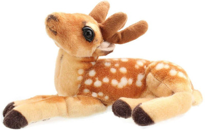ParvCart Deer with 2 Babies Soft Toy | Animal with Babies - 49 cm(Multicoloue)
