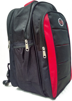VB BAGS BLACK RED SCHOOL BAG 30 L Backpack(Black, Red)