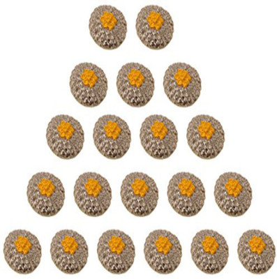 Fabric and Lace Thread and Zari Floral Pattrn Embroidery Designer fabric & Metal Round Buttons_BT016g Metal Buttons(Pack of 50)
Fabric and Lace Thread and Zari Floral Pattrn Embroidery Designer fabric & Metal Round Buttons_BT016g Metal Buttons(Pack of 50)