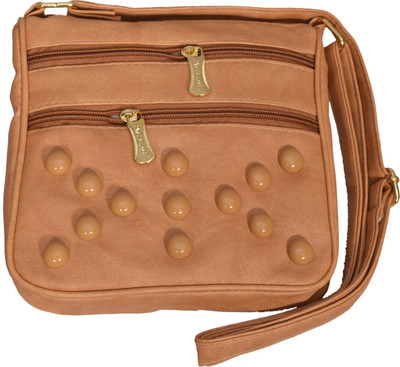 mango star Casual Brown Clutch