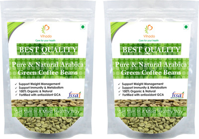 VIHADO Best Quality Organic GREEN COFFEE BEANS FOR WEIGHT LOSS 100% NATURAL,GLUTEN FREE FOR UNISEX (Pack of 2) Instant Coffee 50 g(Pack of 2)
VIHADO Best Quality Organic GREEN COFFEE BEANS FOR WEIGHT LOSS 100% NATURAL,GLUTEN FREE FOR UNISEX (Pack of 2) Instant Coffee 50 g(Pack of 2)