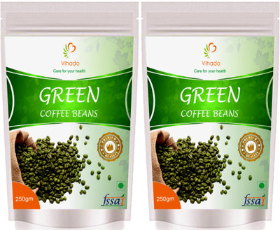 Vihado Premium Green Coffee Beans/ 100% Pure & Natural / 2 Pack of 250g Instant Coffee 250 g(Pack of 2, Green Coffee Flavoured)
Vihado Premium Green Coffee Beans/ 100% Pure & Natural / 2 Pack of 250g Instant Coffee 250 g(Pack of 2, Green Coffee Flavoured)