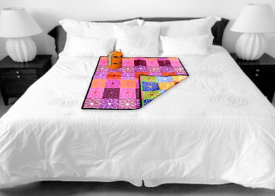 MOHITCOLLECTIONS Plastic Baby Bed Protecting Mat(Black, White