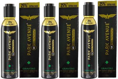 Park Avenue 25% EXTRA FREE 4x More Perfume Spray GRAVITAS Perfume 150ml × 3 Pack Of 3 Eau de Parfum - 450 ml(For Men)
Park Avenue 25% EXTRA FREE 4x More Perfume Spray GRAVITAS Perfume 150ml × 3 Pack Of 3 Eau de Parfum - 450 ml(For Men)