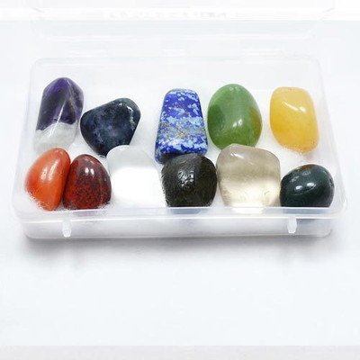 Reiki Crystal Products 12 Tumble Stone Set of Amethyst, Sodalite, Clear Quartz, Labradorite, Lapis Lazuli, Rose Quartz, Green Aventurine,Golden Quartz, Carnelian, Red Jasper, Bloodstone And Smoky Quartz Reiki Healing Gemstones Meditation Chakra Decorative
Reiki Crystal Products 12 Tumble Stone Set of Amethyst, Sodalite, Clear Quartz, Labradorite, Lapis Lazuli, Rose Quartz, Green Aventurine,Golden Quartz, Carnelian, Red Jasper, Bloodstone And Smoky Quartz Reiki Healing Gemstones Meditation Chakra Decorative