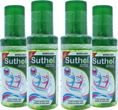 BOROLINE's SUTHOL Plus Antiseptic Skin Liquid (Alcohol Free) - 4 x 100ml Spray packs Antiseptic Liquid(400 ml, Pack of 4)
BOROLINE's SUTHOL Plus Antiseptic Skin Liquid (Alcohol Free) - 4 x 100ml Spray packs Antiseptic Liquid(400 ml, Pack of 4)