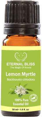 Eternal Bliss Lemon Myrtle Essential Oil, 100% Pure, & Undiluted (50ML)(50 ml)