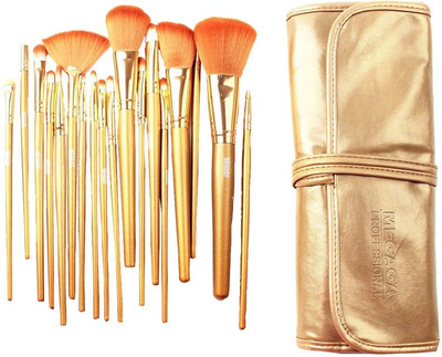 Megaga Professional makeup Brush Set,18pc Studio Pro Makeup Make Up Cosmetic Brush Set Kit (Gold)(Pack of 18)
Megaga Professional makeup Brush Set,18pc Studio Pro Makeup Make Up Cosmetic Brush Set Kit (Gold)(Pack of 18)