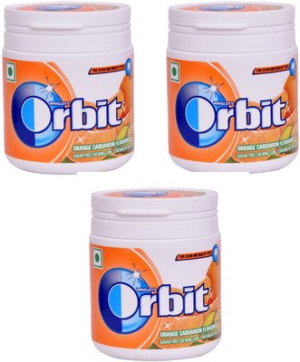 Orbit Sugar Free Orange Cardamom Chewing Gum(66 g Pack of 3)