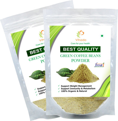 VIHADO Best Quality Green Coffee Beans Powder for Weight management & belly fat burner - (Pack of 2) Instant Coffee 50 g(Pack of 2)
VIHADO Best Quality Green Coffee Beans Powder for Weight management & belly fat burner - (Pack of 2) Instant Coffee 50 g(Pack of 2)