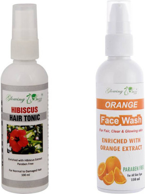 Glowing Buzz Combo of hibiscus hair tonic 100ml and orange facewash 110ml(Set of 2)
Glowing Buzz Combo of hibiscus hair tonic 100ml and orange facewash 110ml(Set of 2)