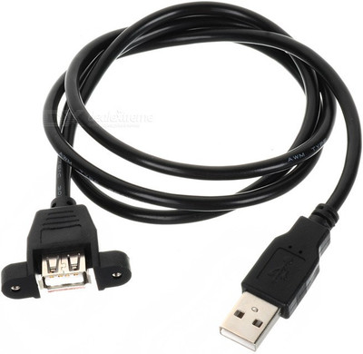 SQUAD Extension Panel Mount USB CABLE HDMI Cable(Compatible with LAPTOP COMPUTER, Black)
SQUAD Extension Panel Mount USB CABLE HDMI Cable(Compatible with LAPTOP COMPUTER, Black)