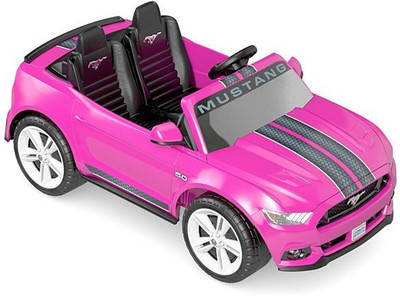 Khelkhilonenx Smart Drive Ford Mustang Car Battery Operated Ride On(Pink)