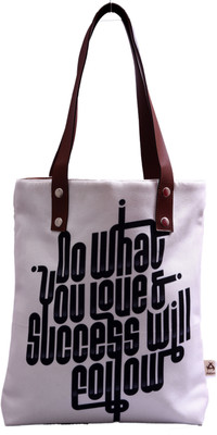 Astara Women Casual White Canvas Tote