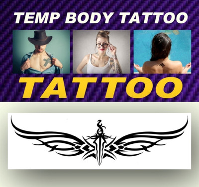 smilendeal Smilendeal_TB0063 Sword Temp Body Big Size Tattoo(Sword)