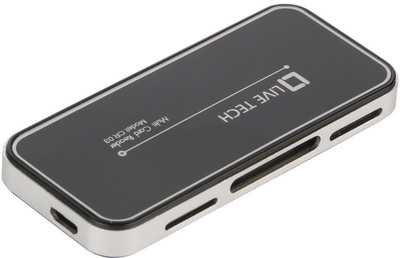 Live Tech Aluminum Style USB 2.0 High Speed Universal Serial Bus Micro USB Cable Included Multi Card Reader Card Reader(Black)
Live Tech Aluminum Style USB 2.0 High Speed Universal Serial Bus Micro USB Cable Included Multi Card Reader Card Reader(Black)