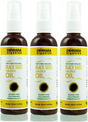 Donnara Organics Premium Black Seed(Kalonji) oil- 100% Pure & Natural Combo pack of 3 bottles of 100 ml(300 ml) Hair Oil(300 ml)
Donnara Organics Premium Black Seed(Kalonji) oil- 100% Pure & Natural Combo pack of 3 bottles of 100 ml(300 ml) Hair Oil(300 ml)
