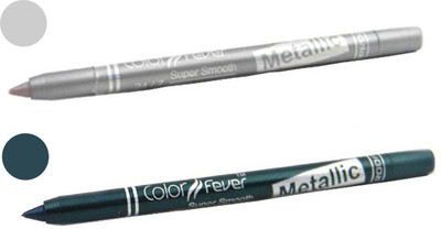 Color Fever shocking color kajal(silver, dark green)
