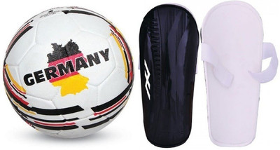 Nivia Combo of two - one 'Country color' (Germany) Football and one Pair of 'Wisdom' Football Shin guard (Size-Medium) (Color On Availability) - Football Kit
Nivia Combo of two - one 'Country color' (Germany) Football and one Pair of 'Wisdom' Football Shin guard (Size-Medium) (Color On Availability) - Football Kit