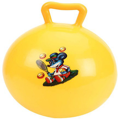 Tickles Yellow Jumping Ball (Inflatable Space Hopper, Jumping Ball, Ride-on Bouncy Ball)(Yellow)