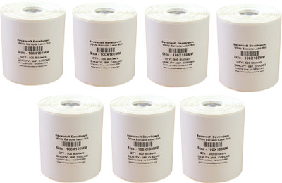 Sevensoft Developers 100X100MM Barcode Label Set of 7 Self-adhesive Paper Label(White)
Sevensoft Developers 100X100MM Barcode Label Set of 7 Self-adhesive Paper Label(White)