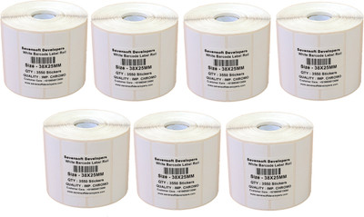 Sevensoft Developers 38X25MM Barcode Label Set of 7 Self-adhesive Paper Label(White)
Sevensoft Developers 38X25MM Barcode Label Set of 7 Self-adhesive Paper Label(White)
