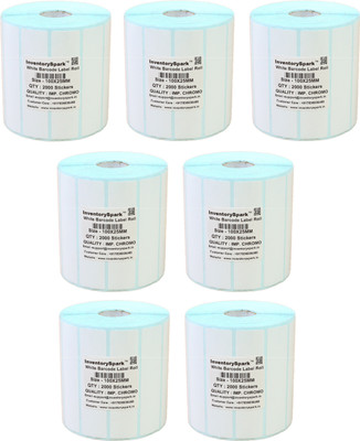 InventorySpark 100X25MM Barcode Roll Pack of 7 Self-adhesive Paper Label(White)
InventorySpark 100X25MM Barcode Roll Pack of 7 Self-adhesive Paper Label(White)