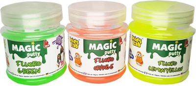 KidsLab Magic Putty Lemon Yellow, Green, Orange 300gms (pack of 3 x 100gms) Multicolor Putty Toy
KidsLab Magic Putty Lemon Yellow, Green, Orange 300gms (pack of 3 x 100gms) Multicolor Putty Toy