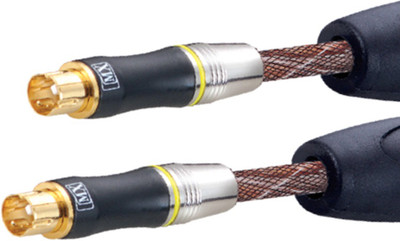 MX TV-out Cable Professional S-Video To SVideo Composite Cable 4 Pin Mini Din Cable With Built in Emi Suppression Core(Gold, For TV)
MX TV-out Cable Professional S-Video To SVideo Composite Cable 4 Pin Mini Din Cable With Built in Emi Suppression Core(Gold, For TV)