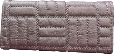 hims Women Gold Artificial Leather Wallet(8 Card Slots)